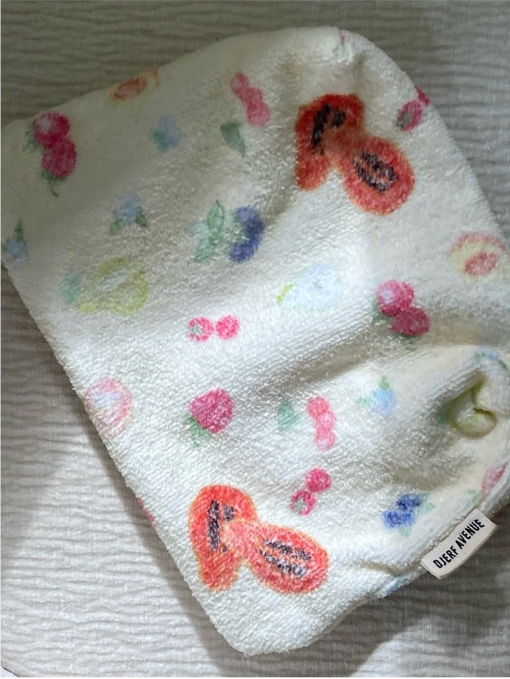 Djerf Avenue Mini Terry Pouch Fruit New